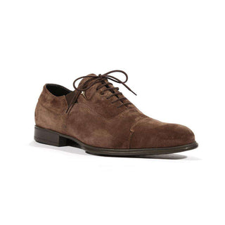 Cesare Paciotti Luxury Italian Mens Oxfords Suede Vit Camoscio Caffe Shoes (CPM5429)-AmbrogioShoes