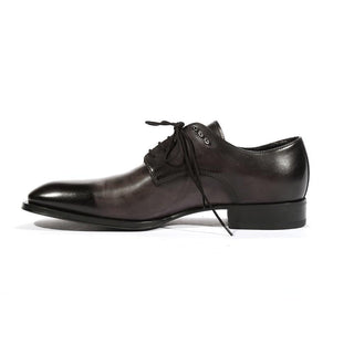 Cesare Paciotti Luxury Italian Mens Oxfords Tamponato Black Shoes (CPM5467)-AmbrogioShoes