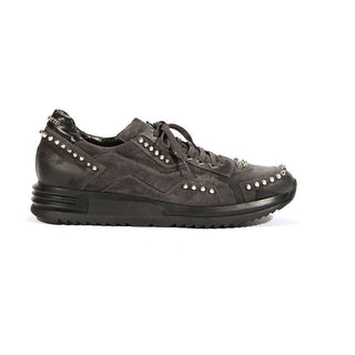 Cesare Paciotti Luxury Italian Mens Sneakers Grey Suede Oil Grigio Shoes (CPM5482)-AmbrogioShoes