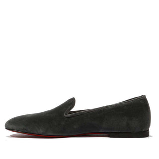Cesare Paciotti Luxury Italian Men's Velluto Ardesia Gray Loafers (CPM5125)-AmbrogioShoes