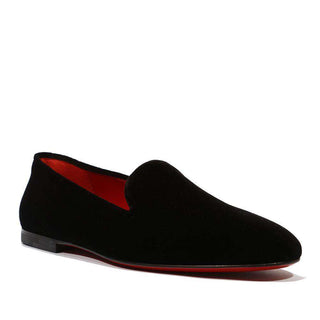 Cesare Paciotti Luxury Italian Men's Velluto Black Loafers (CPM5126)-AmbrogioShoes