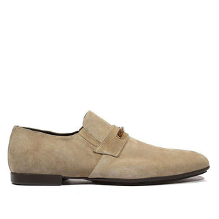 Cesare Paciotti Luxury Italian Men's Vit Camoscio Beige Taupe Loafers (CPM5108-AmbrogioShoes