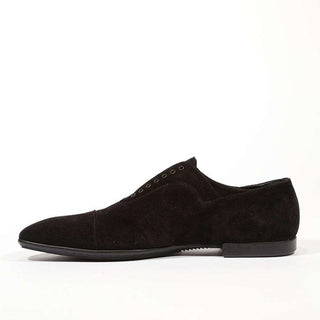 Cesare Paciotti Luxury Italian Men's Vit Camoscio Black Loafers (CPM5330)-AmbrogioShoes