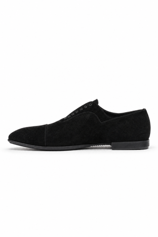 Cesare Paciotti Luxury Italian Men's Vit Camoscio Black Loafers (CPM5330)