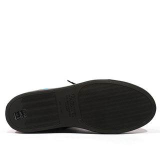 Cesare Paciotti Luxury Italian Men's Vit Camoscio Black White Orange Blue Sneakers (CPM5129)-AmbrogioShoes
