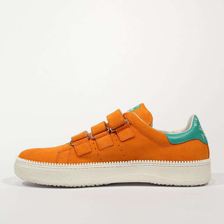 Cesare Paciotti Luxury Italian Men's Vit Camoscio Orange Sneakers (CPM5119)-AmbrogioShoes