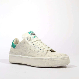 Cesare Paciotti Luxury Italian Men's Wimbledon Cocco Lux White Sneakers (CPM5345)-AmbrogioShoes