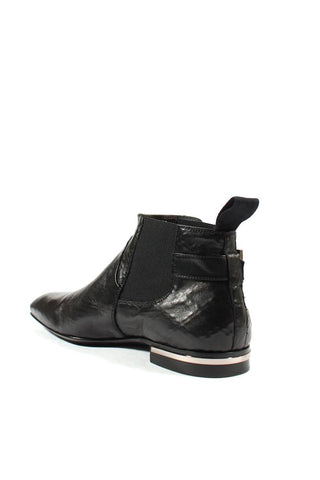 Cesare Paciotti Luxury Italian Men's Designer Shoes Nappa Rete Black Leather Boots (CPM2528)