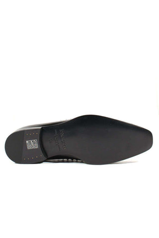 Cesare Paciotti Luxury Italian Men's Designer Shoes Old Paint Black Leather Loafers (CPM2503)
