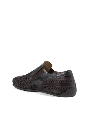 Cesare Paciotti Luxury Italian Men's Designer Shoes Pannelo Black Leather Loafers (CPM2638)