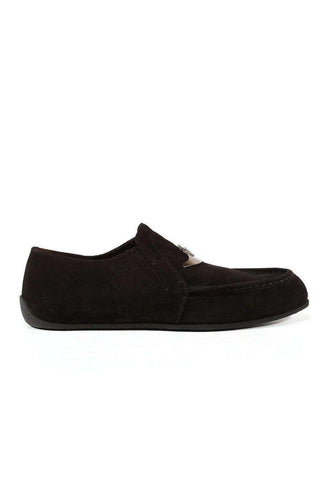 Cesare Paciotti Luxury Italian Men's Designer Shoes Vit Camoscio Black Suede Loafers (CPM3053)