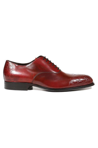 Cesare Paciotti Luxury Italian Men's Designer Shoes Vit Corsaro Burgundy Oxfords (CPM5007)