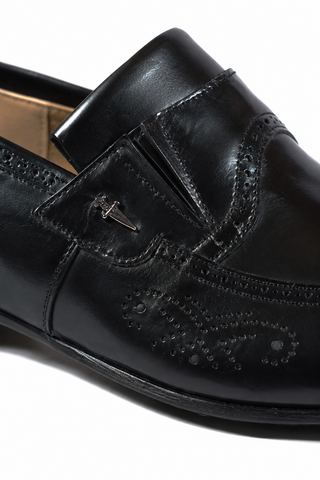 Cesare Paciotti Magic Baby Black Leather Loafers (CPM2613)