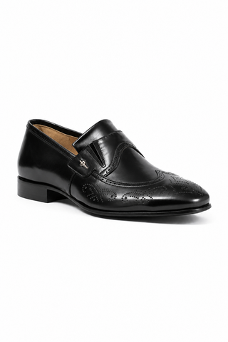 Cesare Paciotti Magic Baby Black Leather Loafers (CPM2613)