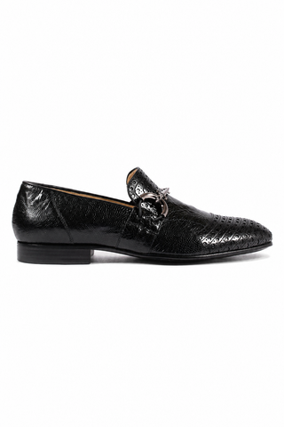 Cesare Paciotti Magic Baby Black Struz Leather Loafers (CPM2618)