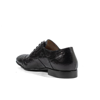 Cesare Paciotti Magic Baby Black Struz Leather Oxfords (CPM2617)