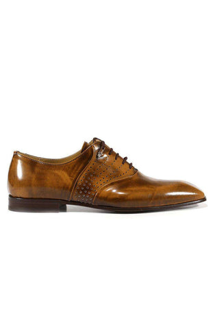 Cesare Paciotti Magic Dark Caffe Brown Leather Oxfords (CPM3111)