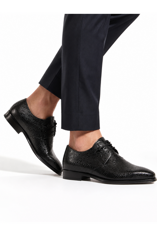 Cesare Paciotti Magic Old Black R Leather Oxfords (CPM2587)