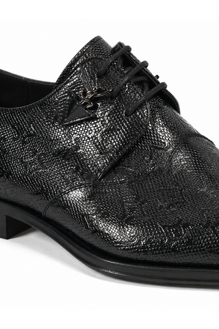 Cesare Paciotti Magic Old Black R Leather Oxfords (CPM2587)