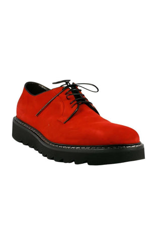 Cesare Paciotti Men Camoscio Red Suede Oxfords (CPM2235)