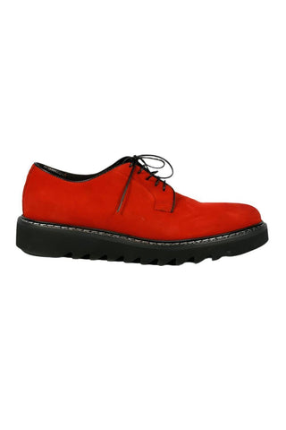 Cesare Paciotti Men Camoscio Red Suede Oxfords (CPM2235)