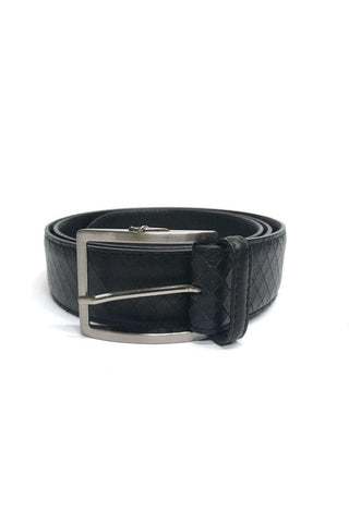 Cesare Paciotti Men's Leather Black B. Lux Belt (CMB1006)