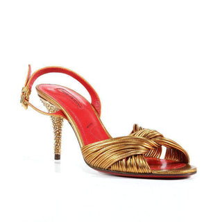 Cesare Paciotti Nappa Leather with Crystal Spaghetti Sandals (CPWCRY378)-AmbrogioShoes