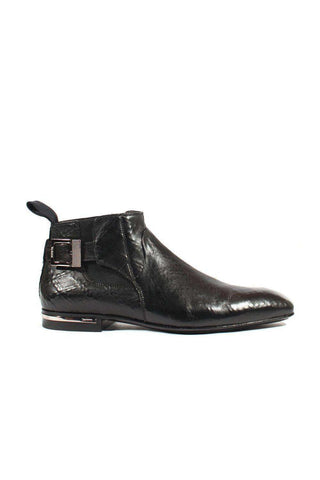 Cesare Paciotti Nappa Rete Black Leather Boots (CPM2528)