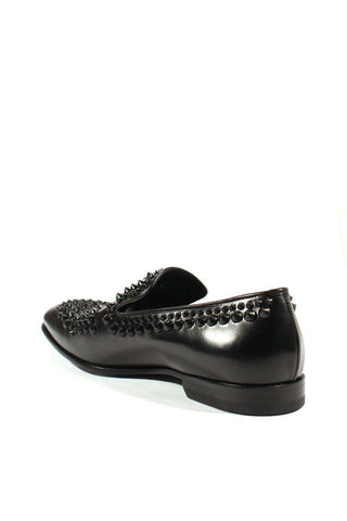 Cesare Paciotti Old Paint Black Leather Loafers (CPM2503)