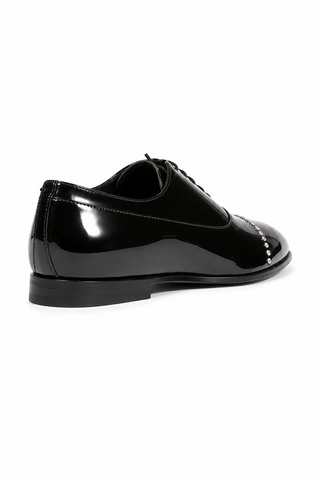 Cesare Paciotti Oxfords Patent Calf Black Formal Tuxedo Designer Formal Shoes (CPM5465)