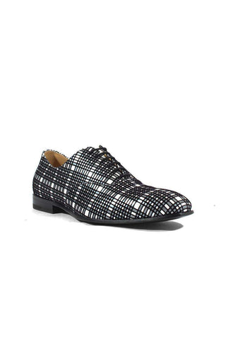 Cesare Paciotti Panello Flok Bian / Nero Leather Oxfords (CPM2651)