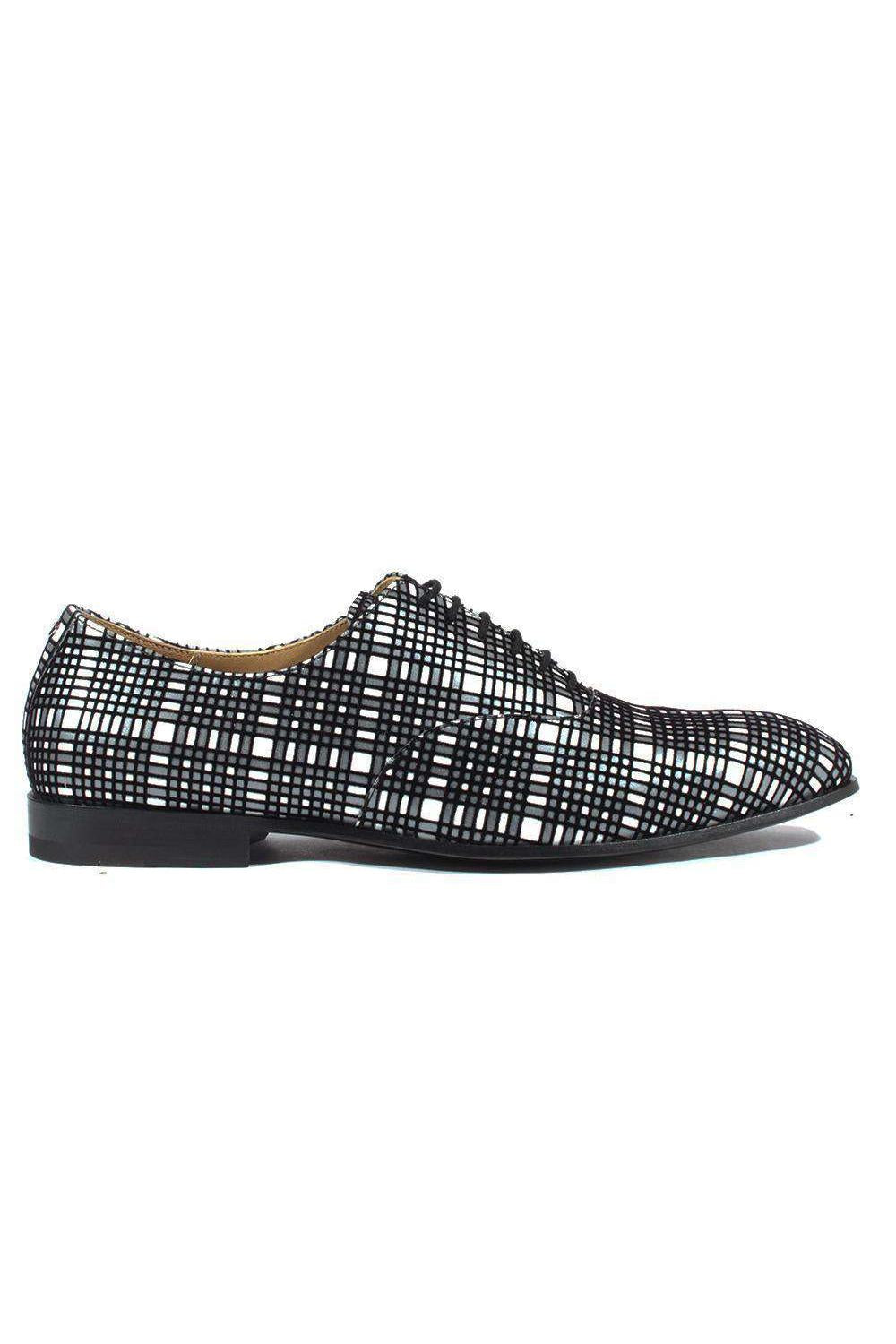 Cesare Paciotti Panello Flok Bian / Nero Leather Oxfords (CPM2651)