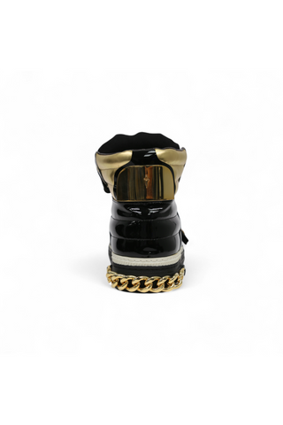Cesare Paciotti Patent Specc Oro Black Sneakers (CPM5029)