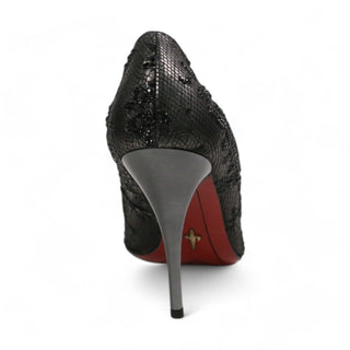 Cesare Paciotti Python Embossed Leather with Crystal Pumps (CPWCRY300)