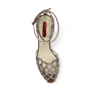 Cesare Paciotti Python Print Leather with Crystal High Heel Platforms (CPWCRY555)-AmbrogioShoes