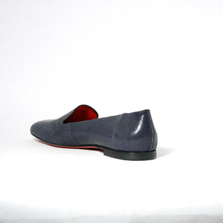 Cesare Paciotti Luxury Italian Razza Navy Stingray Skin Leather Loafers (CPM2339)