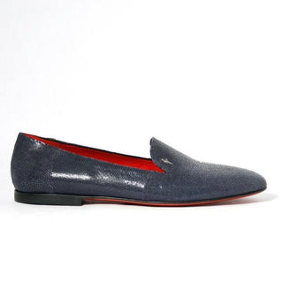 Cesare Paciotti Luxury Italian Razza Navy Stingray Skin Leather Loafers (CPM2339)