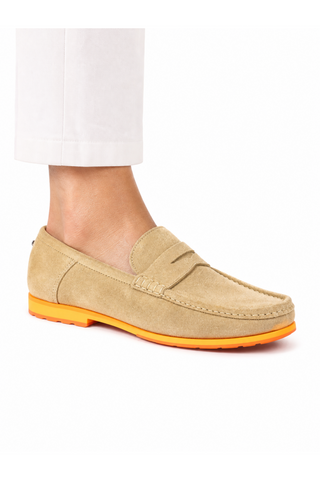 Cesare Paciotti Sabbia Suede Beige Moccasins (CPM2355)