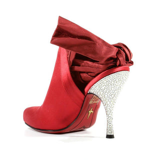 Cesare Paciotti Satin / Leather Crystalized Peep-Toe Sandals (CPWCRY310)-AmbrogioShoes