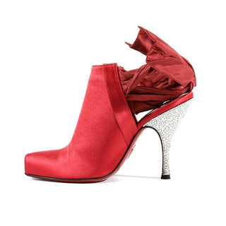 Cesare Paciotti Satin / Leather Crystalized Peep-Toe Sandals (CPWCRY310)-AmbrogioShoes