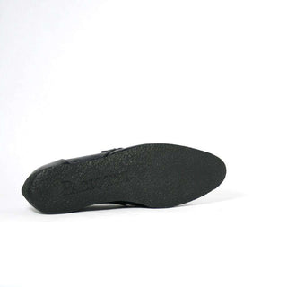 Cesare Paciotti Luxury Italian Struzzo Zamp Navy Lizard Loafers (CPM2328)