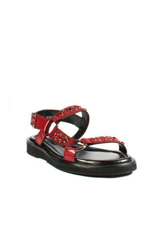 Cesare Paciotti Suede & Leather Buckle Sandal