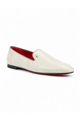 Cesare Paciotti Teyus Perla Lizard Grey Loafers (CPM2337)