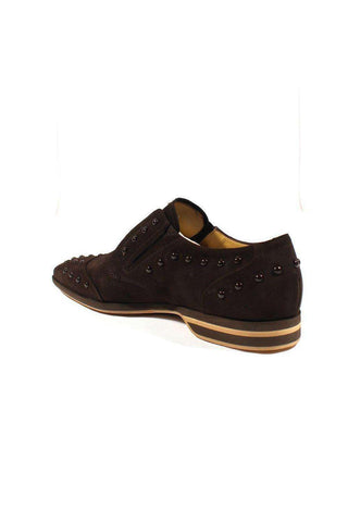 Cesare Paciotti Vit Cam Fondente Brown Suede Loafers (CPM2412)