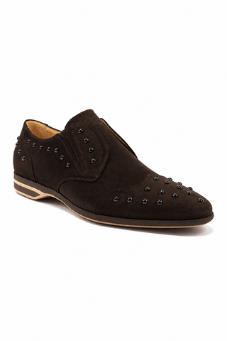 Cesare Paciotti Vit Cam Fondente Brown Suede Loafers (CPM2412)