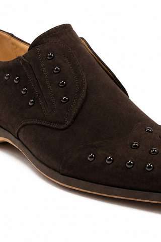 Cesare Paciotti Vit Cam Fondente Brown Suede Loafers (CPM2412)
