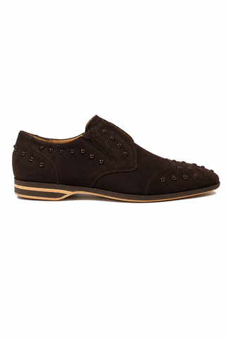 Cesare Paciotti Vit Cam Fondente Brown Suede Loafers (CPM2412)