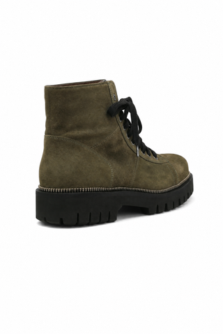Cesare Paciotti Vit Camoscio Militare Green Suede Boots (CPM3074)