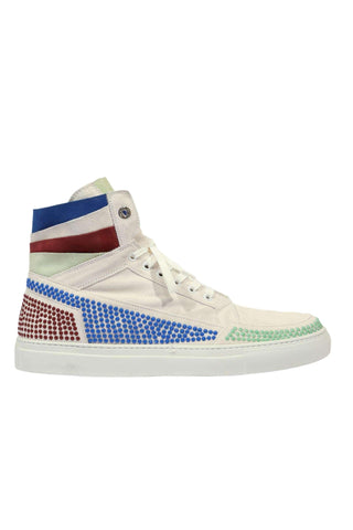 Cesare Paciotti Vit Camoscio Teal Maroon Blue Sneakers (CPM5130)
