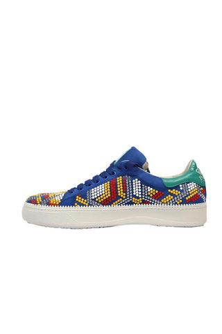 Cesare Paciotti Wimbledon Vit Camoscio Denim Blue Sneakers (CPM5347)